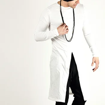 Mens Casual Long T-Shirt Long Sleeve Splice Hem Knee Length Solid Color Crewneck Plus Size Tops JL
Mens Casual Long T-Shirt Long Sleeve Splice Hem Knee Length Solid Color Crewneck Plus Size Tops JL