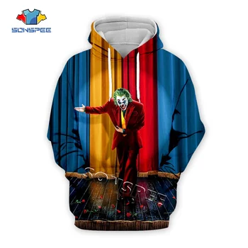 SONSPEE Fashion Men's Streetwear Hoody Clothing 3D Print Harajuku Funny Joker Hoodies Women Funny Pullover Hooded Sweatshirt Top
SONSPEE Fashion Men's Streetwear Hoody Clothing 3D Print Harajuku Funny Joker Hoodies Women Funny Pullover Hooded Sweatshirt Top