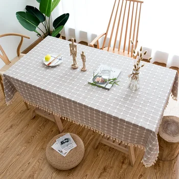 Plaid Solid Decorative Linen Tablecloth With Tassels Waterproof Oilproof Rectangular Wedding Dining Table Cover Tea Table Cloth
Plaid Solid Decorative Linen Tablecloth With Tassels Waterproof Oilproof Rectangular Wedding Dining Table Cover Tea Table Cloth