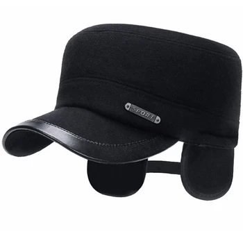 HT2842 Men Cap Thick Warm Autumn Winter Wool Hat Male Flat Top Military Army Cap Dad Hats with Earflap Men Adjusted Baseball Cap 
HT2842 Men Cap Thick Warm Autumn Winter Wool Hat Male Flat Top Military Army Cap Dad Hats with Earflap Men Adjusted Baseball Cap