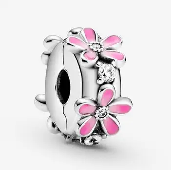 Original 925 Sterling Silver Charm Pink Daisy Flower Clip Charm Bead Fit Women Pandora Bracelet & Necklace Jewelry
Original 925 Sterling Silver Charm Pink Daisy Flower Clip Charm Bead Fit Women Pandora Bracelet & Necklace Jewelry