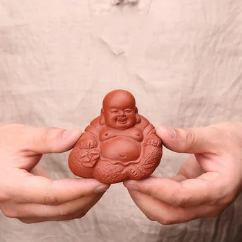 PINNY Purple Clay Laughing Buddha Handmade Sculpture Zisha Maitreya Tea Pet Decoration Home Decoration Accessories Monk Figurine
PINNY Purple Clay Laughing Buddha Handmade Sculpture Zisha Maitreya Tea Pet Decoration Home Decoration Accessories Monk Figurine