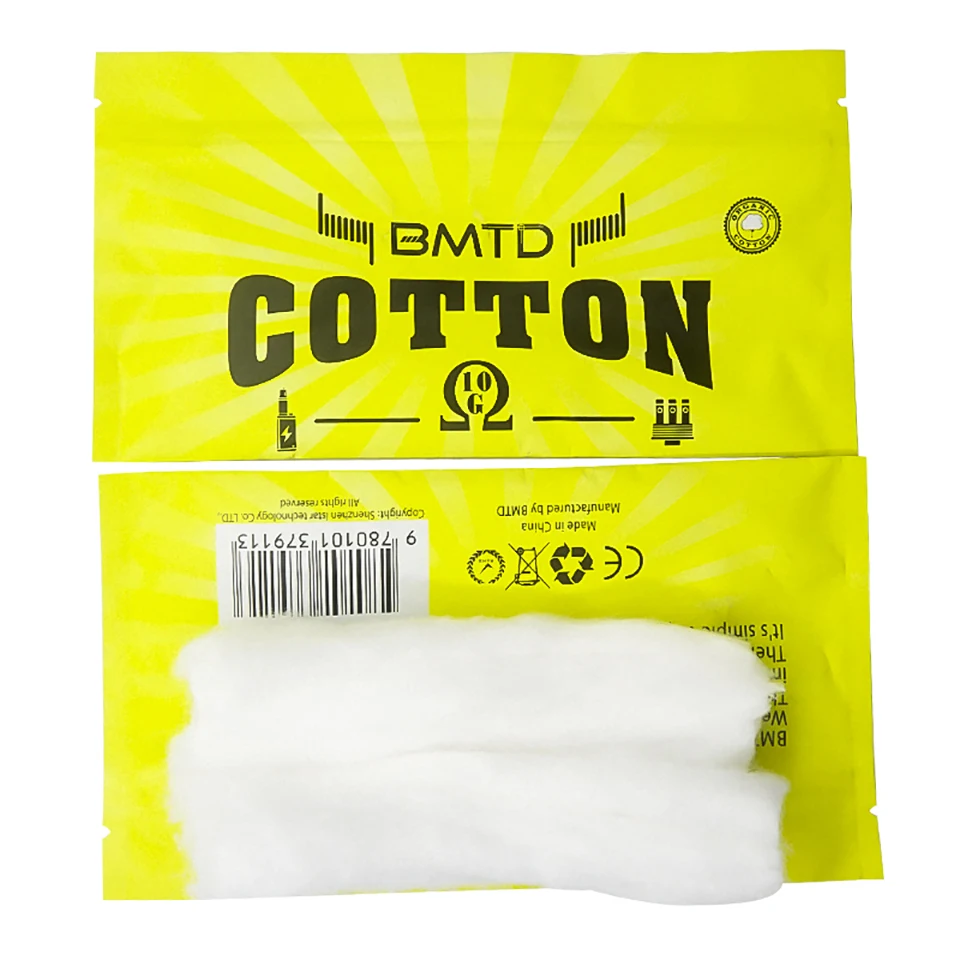 10pcs20pcs BMTD COTTON Organic Vape Cotton for Electronic Cigarette Rebuildable RDA RBA DIY Atomizer Cotton E-Cig Accessories (2)