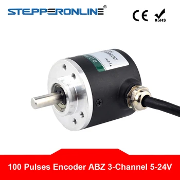 100 Pulses Incremental Rotary Encoder ABZ 3-Channel 5-24V 6mm Shaft ISC3806
100 Pulses Incremental Rotary Encoder ABZ 3-Channel 5-24V 6mm Shaft ISC3806
