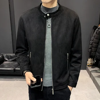 Brand Autumn Motorcycle Suede Jacket Men Men's Leather Jackets Jaqueta De Couro Masculina Mens Leather Coats
Brand Autumn Motorcycle Suede Jacket Men Men's Leather Jackets Jaqueta De Couro Masculina Mens Leather Coats