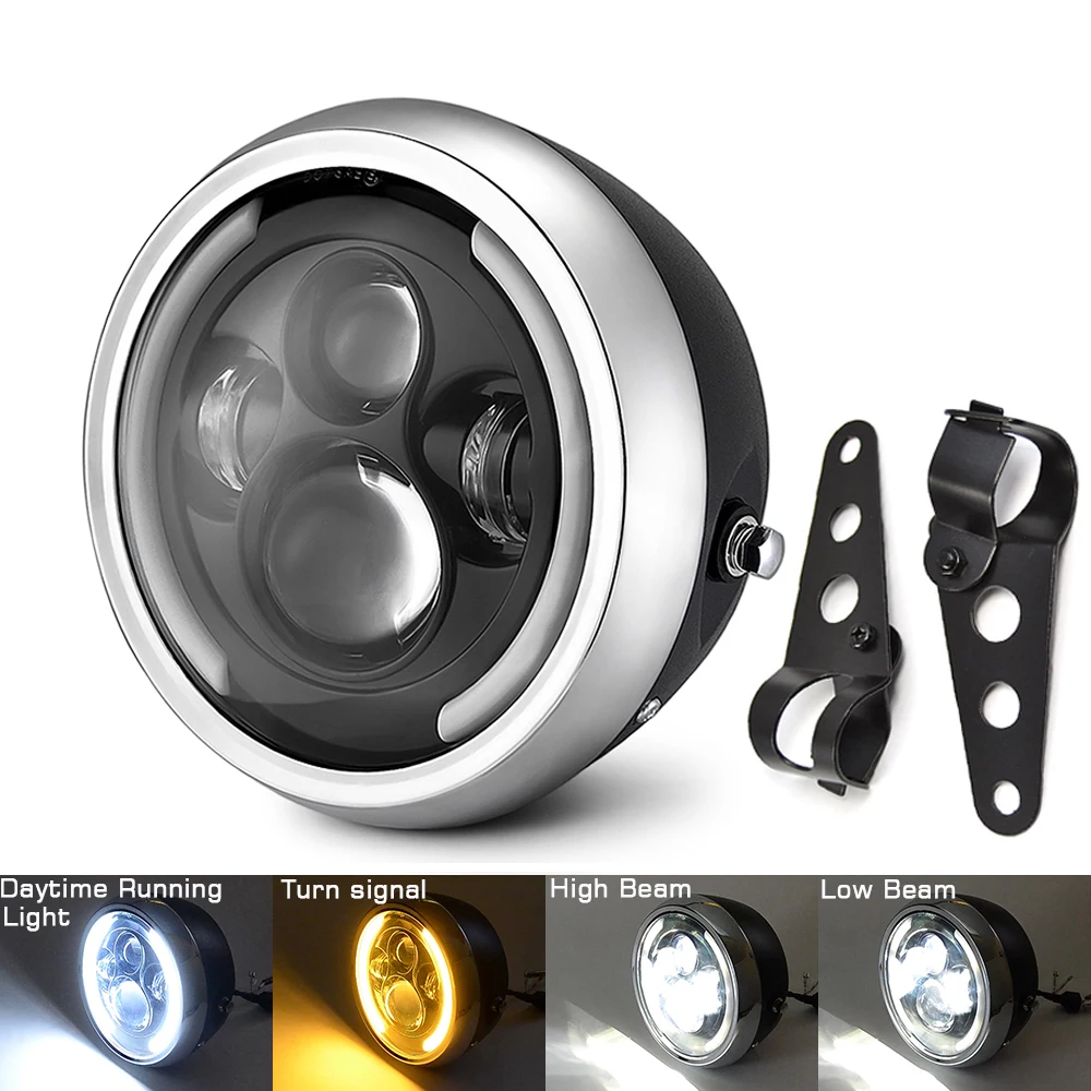 7.5" Led Motorcycle Headlight Hi&Lo HeadLamp Bulb DRL Moto Headlamp Head Light for Harley Sportster Cafe Racer Bobber Chopper
7.5" Led Motorcycle Headlight Hi&Lo HeadLamp Bulb DRL Moto Headlamp Head Light for Harley Sportster Cafe Racer Bobber Chopper