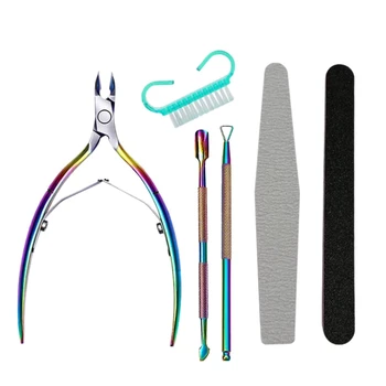 6PCS Cuticle Nippers Pusher Manicure Tools Set, Cuticle Remover Trimmer Cutters Tool Nail Art Kit
6PCS Cuticle Nippers Pusher Manicure Tools Set, Cuticle Remover Trimmer Cutters Tool Nail Art Kit