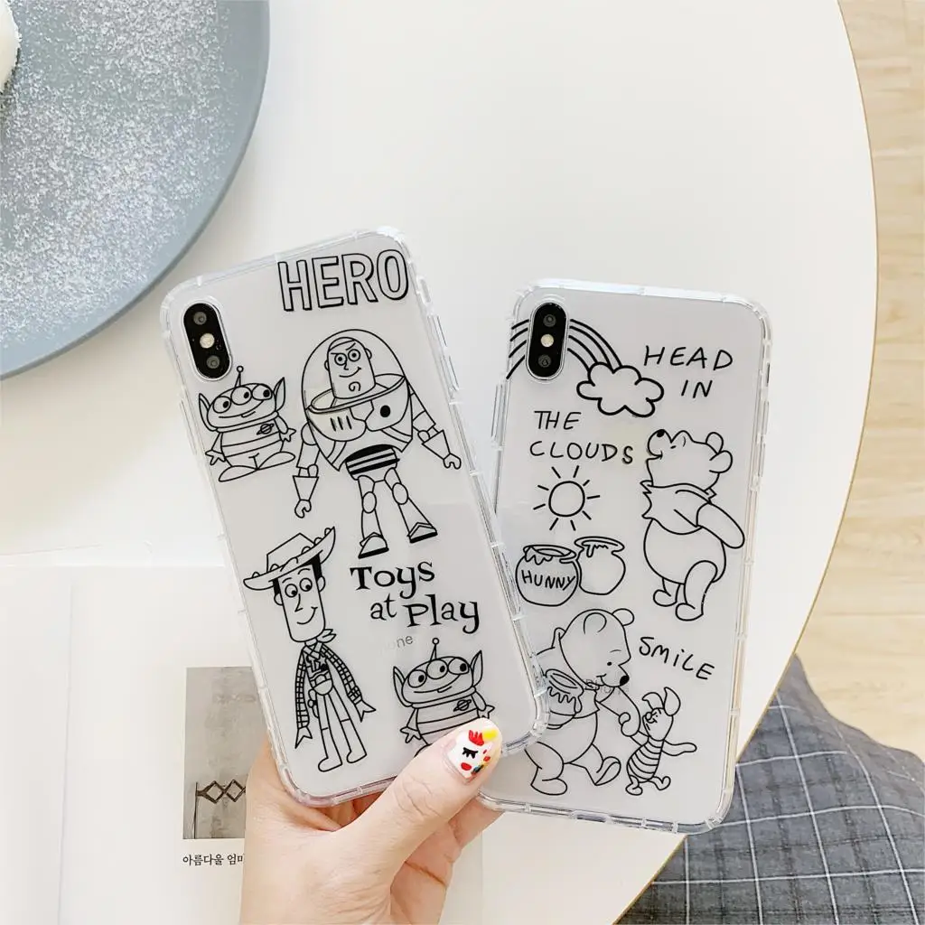 Cute cartoon Innovation toy story Buzz Lightyear phone case for iphone Xs MAX XR X 6 6s 7 8 plus winnie pooh soft TPU back cover
Cute cartoon Innovation toy story Buzz Lightyear phone case for iphone Xs MAX XR X 6 6s 7 8 plus winnie pooh soft TPU back cover