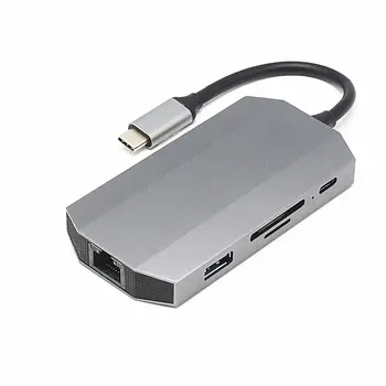 9 In 1 USB 3.1 Type-C to HDMI 4K USB 3.0 TF RJ45 Ethernet Adapter Type-C to USB 3.0 Hub Adapter Converter Multifunctional
9 In 1 USB 3.1 Type-C to HDMI 4K USB 3.0 TF RJ45 Ethernet Adapter Type-C to USB 3.0 Hub Adapter Converter Multifunctional