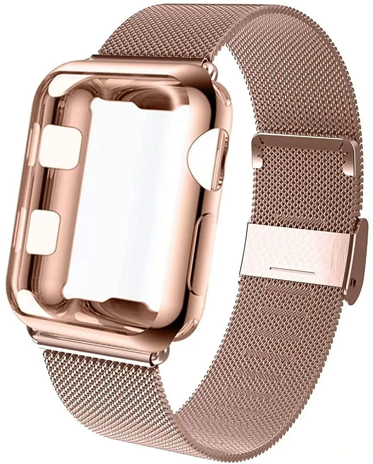 Ремешок совместимый с Apple Watch 38 мм 40 мм 42 мм 44 мм с чехлом, сетчатый ремешок из нержавеющей стали с защитой экрана iWatch
Ремешок совместимый с Apple Watch 38 мм 40 мм 42 мм 44 мм с чехлом, сетчатый ремешок из нержавеющей стали с защитой экрана iWatch