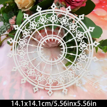 5.56x5.56in Round Pattern Windows Cutting Dies DIY Garden Card Stencil for DIY Scrapbooking Card Decorative Home Garden Dies
5.56x5.56in Round Pattern Windows Cutting Dies DIY Garden Card Stencil for DIY Scrapbooking Card Decorative Home Garden Dies
