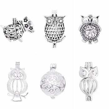 10pc 16mm Pearl Cage Sea Glass Round Filigree Silver Plated Copper Hollow Pendants Diffuser Necklace Locket For DIY Jewelry
10pc 16mm Pearl Cage Sea Glass Round Filigree Silver Plated Copper Hollow Pendants Diffuser Necklace Locket For DIY Jewelry