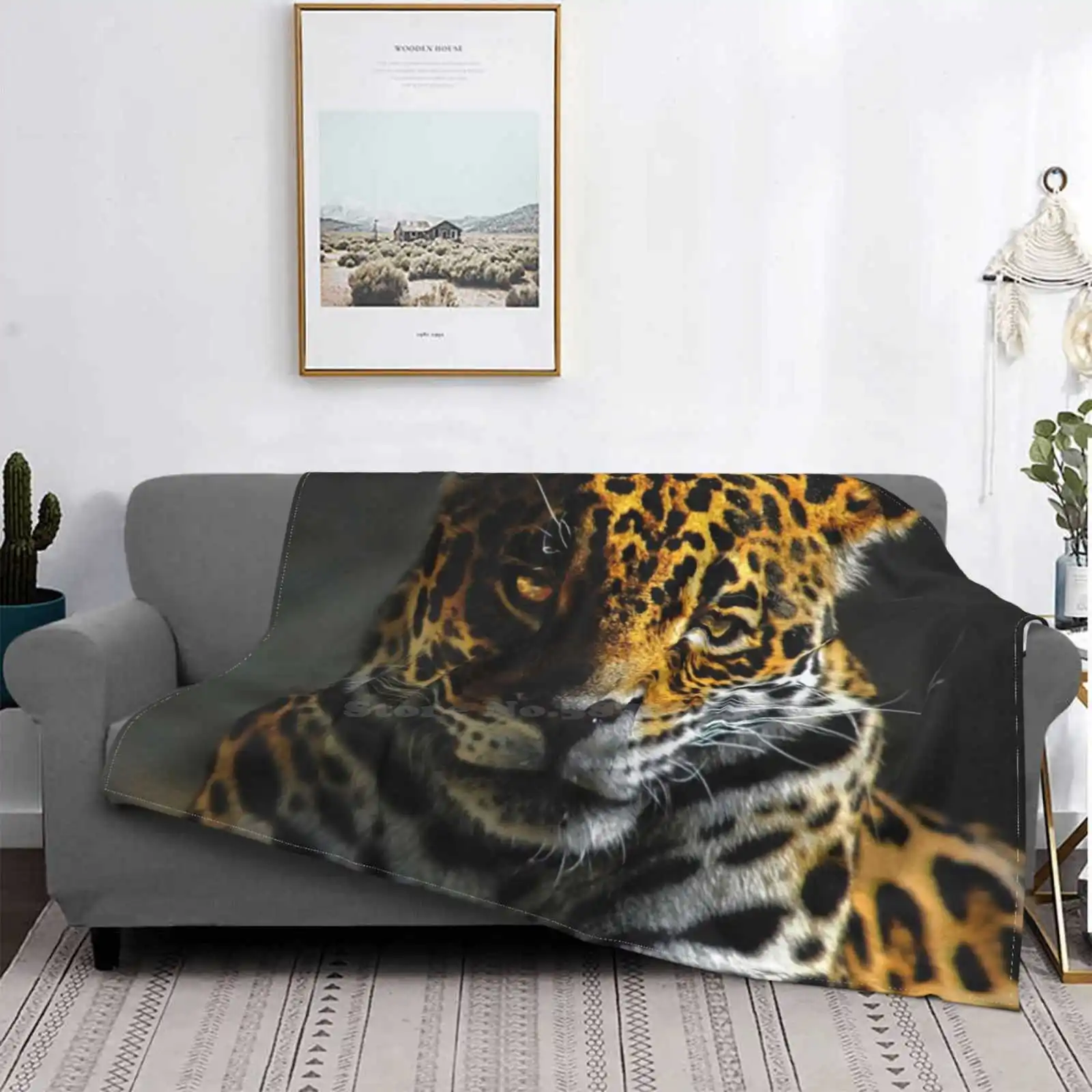 

The Gym Enthusiast Hot Sale Printing High Qiality Warm Flannel Blanket Tiger Leopard Gym Workout Lift Power Animals Fit Athletic