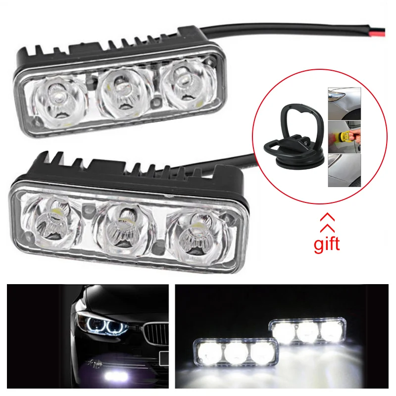 2pcs Warterproof LED Car Daytime Running Lights 12V Car Fog Light Super Bright 6000K DRL LED Lamps For Car
2pcs Warterproof LED Car Daytime Running Lights 12V Car Fog Light Super Bright 6000K DRL LED Lamps For Car