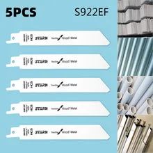 5pcs 150mm S922EF Reciprocating Saw Blade Cutter Tool Set Metal Wood Reciprocating Set Woodworking For Metal Pipe Cutting
5pcs 150mm S922EF Reciprocating Saw Blade Cutter Tool Set Metal Wood Reciprocating Set Woodworking For Metal Pipe Cutting