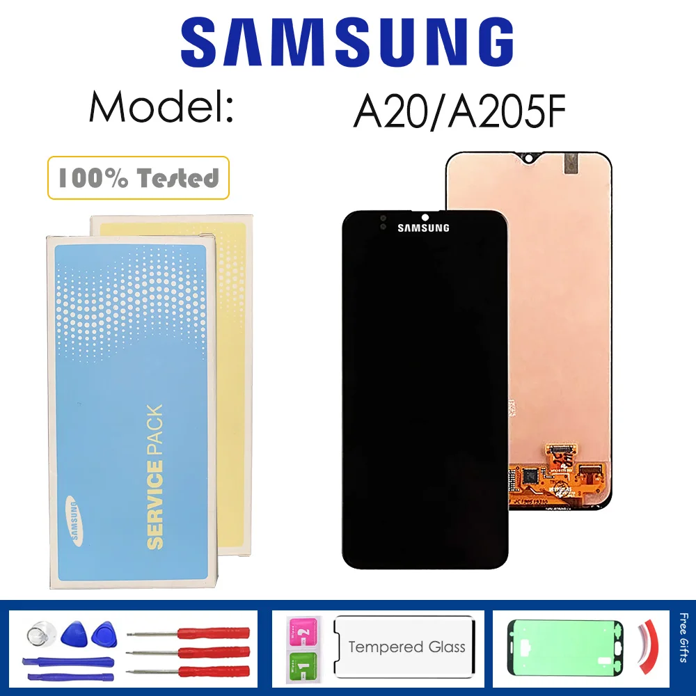 For Samsung Galaxy A20 2019 A205F LCD Display With Touch Sensor Glass Digitizer Assembly with kit
For Samsung Galaxy A20 2019 A205F LCD Display With Touch Sensor Glass Digitizer Assembly with kit