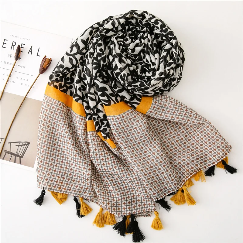 Spring Long Bohemian Head Scarf
