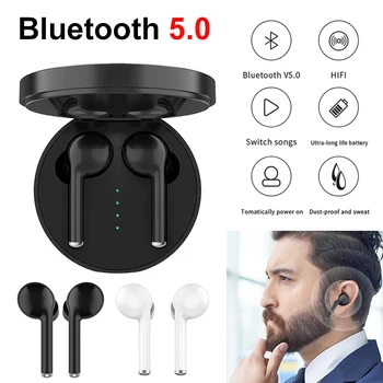 TW40 True Wireless Earbuds 5.0 Bluetooth Earphone With Charging Case Volume Control With Mic Dual Stereo Premium Sound Headset
TW40 True Wireless Earbuds 5.0 Bluetooth Earphone With Charging Case Volume Control With Mic Dual Stereo Premium Sound Headset