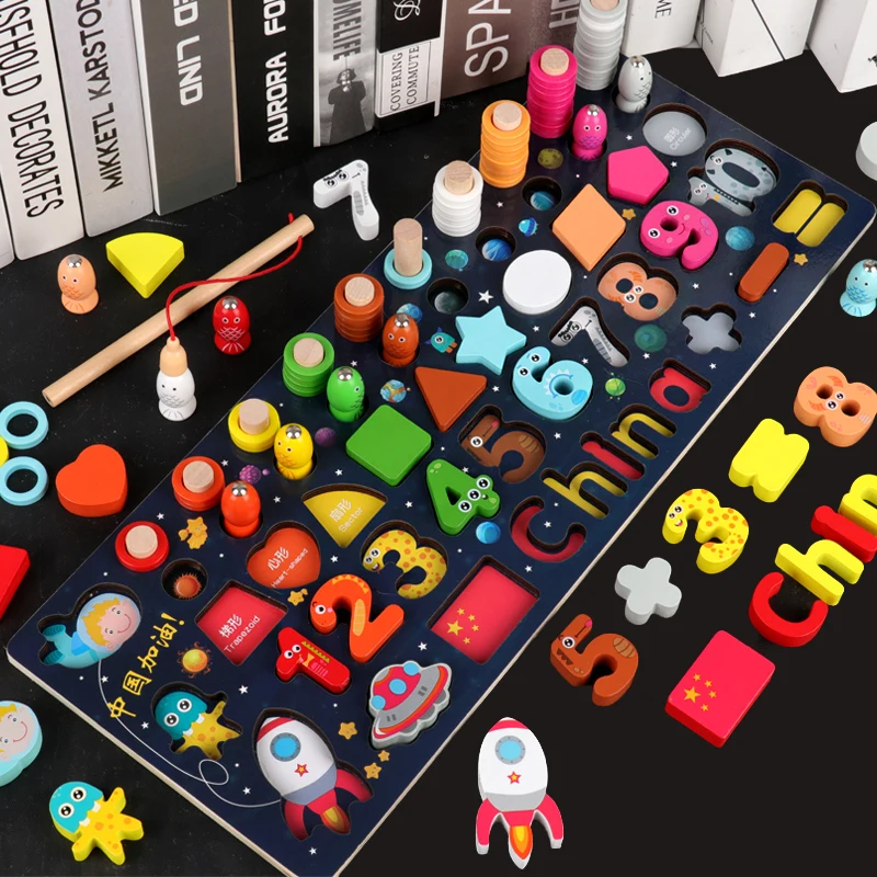 Montessori Early Childhood Education Toy Seven-in-one Number Board Building Blocks Baby Gifts Multi-function Assembled Log Board
Montessori Early Childhood Education Toy Seven-in-one Number Board Building Blocks Baby Gifts Multi-function Assembled Log Board
