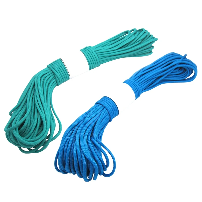 2 Pcs Parachute Code Ropes, 7 Strands, 550 Pounds, 100 Feet - 1 Pcs Sky Blue & 1 Pcs Lake Blue
2 Pcs Parachute Code Ropes, 7 Strands, 550 Pounds, 100 Feet - 1 Pcs Sky Blue & 1 Pcs Lake Blue