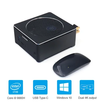 HYSTOU 9th Gen intel Core i9 9880H Mini PC with fan 4K HD 3D Windows10 Linux 2*DDR4 64G NVME SSD Desktop Gaming Computer DP WIFI
HYSTOU 9th Gen intel Core i9 9880H Mini PC with fan 4K HD 3D Windows10 Linux 2*DDR4 64G NVME SSD Desktop Gaming Computer DP WIFI