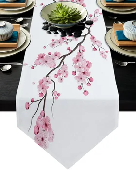 Japanese Cherry Blossom Table Runner Home Kitchen Decorative Table Runner for Wedding Party Cake Floral Tablecloth 
Japanese Cherry Blossom Table Runner Home Kitchen Decorative Table Runner for Wedding Party Cake Floral Tablecloth