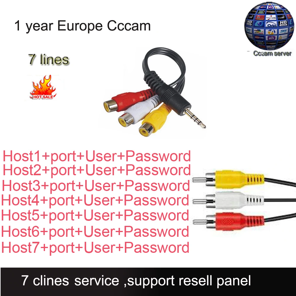 Spain 12 months CCCAM 5/6 clines Server support DVB S2 Satelite Receiver for Europe Cccam Clines with Portugal Italy poland
Spain 12 months CCCAM 5/6 clines Server support DVB S2 Satelite Receiver for Europe Cccam Clines with Portugal Italy poland
