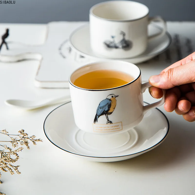 European Style Coffee Cup and Saucer Set Afternoon Personality Couple Tea Cup and Saucer Solid Color Western Bone China Tea Cup
European Style Coffee Cup and Saucer Set Afternoon Personality Couple Tea Cup and Saucer Solid Color Western Bone China Tea Cup