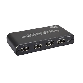 2 In 2 Out HDMI 2.0 Switcher HDMI Distributor 2X2 4K 60HZ 3D Splitter for PC Laptop SP99
2 In 2 Out HDMI 2.0 Switcher HDMI Distributor 2X2 4K 60HZ 3D Splitter for PC Laptop SP99