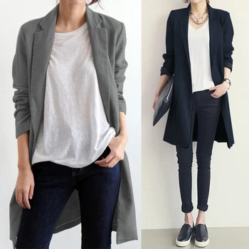 ZANZEA Women Jackets Autumn Lapel Neck Button Coats Casual Cotton Linen Outwear Solid Long Jackets Elegant Work Cardigan Femme
ZANZEA Women Jackets Autumn Lapel Neck Button Coats Casual Cotton Linen Outwear Solid Long Jackets Elegant Work Cardigan Femme