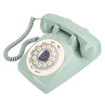 Retro Landline Phone European Pastoral Style Desktop Telephone Green for Home Use Home Telephone
Retro Landline Phone European Pastoral Style Desktop Telephone Green for Home Use Home Telephone