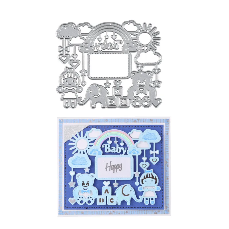 Naifumodo Baby Bear Elephant Frame Metal Cutting Dies for Craft Dies Scrapbooking Embossing Stencil DIY Die Cut Card Decoration
Naifumodo Baby Bear Elephant Frame Metal Cutting Dies for Craft Dies Scrapbooking Embossing Stencil DIY Die Cut Card Decoration