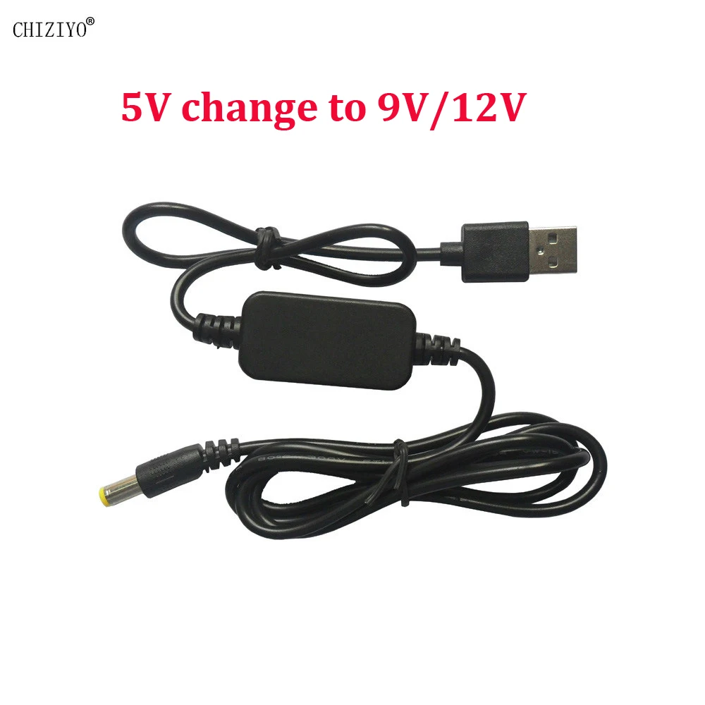 Power Boost Line Lenght 1.3 m USB DC 5V to DC 12V 9V Step up Cable Module Converter 2.1x5.5mm Male Connector CHIZIYO
Power Boost Line Lenght 1.3 m USB DC 5V to DC 12V 9V Step up Cable Module Converter 2.1x5.5mm Male Connector CHIZIYO
