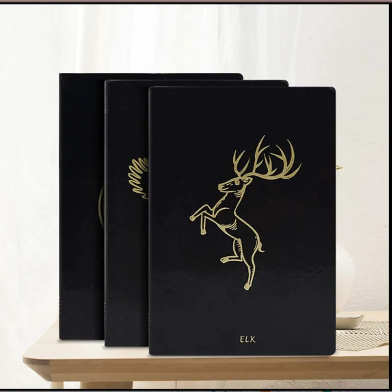 A5 black animal series soft leather cover School Office Notebook Stationery grid book Agenda fine planner Journal Supplies Gift
A5 black animal series soft leather cover School Office Notebook Stationery grid book Agenda fine planner Journal Supplies Gift