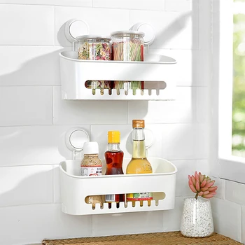 Rack Organizer Kitchen Cutlery Seasoning Bottles Storage Household Suction Cup Storage Box Bathroom Shelf Towel Cosmetic Holder
Rack Organizer Kitchen Cutlery Seasoning Bottles Storage Household Suction Cup Storage Box Bathroom Shelf Towel Cosmetic Holder