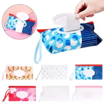 1 Pcs Wet Wipe Bag EVA Baby Pouch Wipes Holder Case Portable Reusable Tissue Box Wet Wipe Bag Stroller Accessories Baby Product
