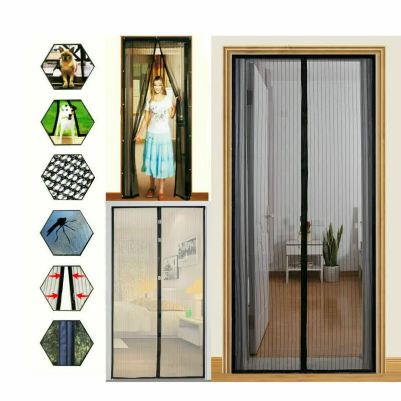 Mosquito Door Curtains Net Mesh Screen Bug Fly Pet Patio Hands Insect Proof Door Net 100cmX210cm
Mosquito Door Curtains Net Mesh Screen Bug Fly Pet Patio Hands Insect Proof Door Net 100cmX210cm