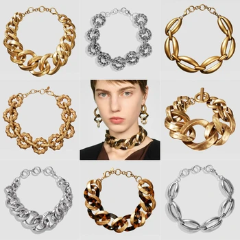 Girlgo ZA Elegant Metal Twist Choker Necklace For Women Vintage Bright Crystal Maxi Chain Necklace Trendy Party Gifts Jewelry
Girlgo ZA Elegant Metal Twist Choker Necklace For Women Vintage Bright Crystal Maxi Chain Necklace Trendy Party Gifts Jewelry