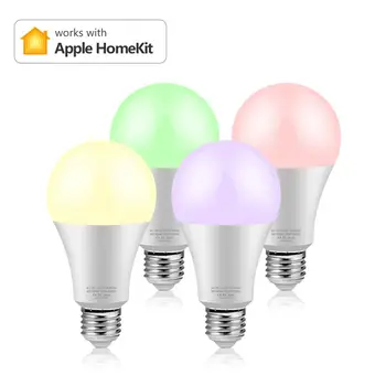 Siri Voice Control WiFi LED Bulbs 110v 220v Smart Home Light Work with Apple homekit E27 Base 16 Million RGB Lamp Only for IOS
Siri Voice Control WiFi LED Bulbs 110v 220v Smart Home Light Work with Apple homekit E27 Base 16 Million RGB Lamp Only for IOS