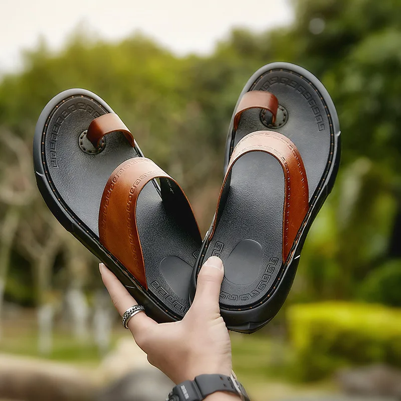 2019 Summer New Style Men's Genuine Leather Parent And Child Home Anti-slip Toe Covering Slipper Casual Thick Bottomed Sandals
2019 Summer New Style Men's Genuine Leather Parent And Child Home Anti-slip Toe Covering Slipper Casual Thick Bottomed Sandals