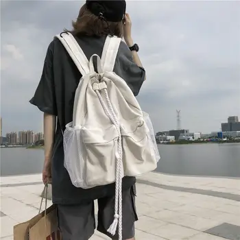 Large school bags for teenage girls white retro drawstring bags for women 2020 boys college canvas school bag
Large school bags for teenage girls white retro drawstring bags for women 2020 boys college canvas school bag