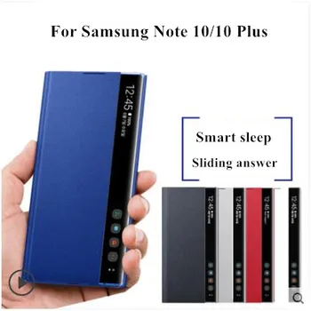 For samsung note 10 plus Case flip, Original Acrylic PU Flip leather Smart window phone case for samsung note 10 cover fundas
For samsung note 10 plus Case flip, Original Acrylic PU Flip leather Smart window phone case for samsung note 10 cover fundas