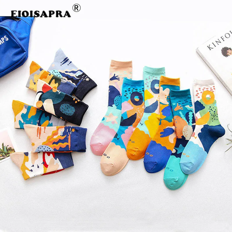 Cartoon Autumn/Winter Fashion Streets Tide Socks Funny Hip Hop Happy Unisex Sock Undersea World Cartoon Cute Men Women Sox
Cartoon Autumn/Winter Fashion Streets Tide Socks Funny Hip Hop Happy Unisex Sock Undersea World Cartoon Cute Men Women Sox