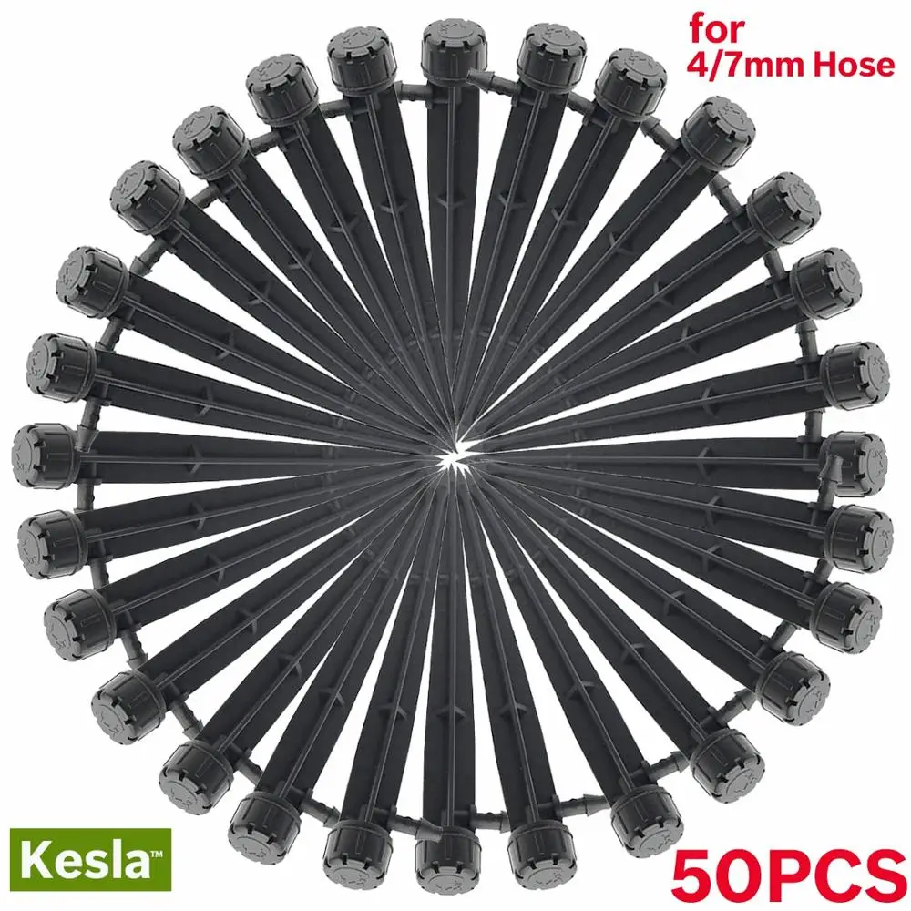 50PCS Irrigation Drippers Micro Flow Drip for 4mm/7mm Tubing Hose 360 Degree 8 Holes Adjustable Watering System Kit Greenhouses
50PCS Irrigation Drippers Micro Flow Drip for 4mm/7mm Tubing Hose 360 Degree 8 Holes Adjustable Watering System Kit Greenhouses