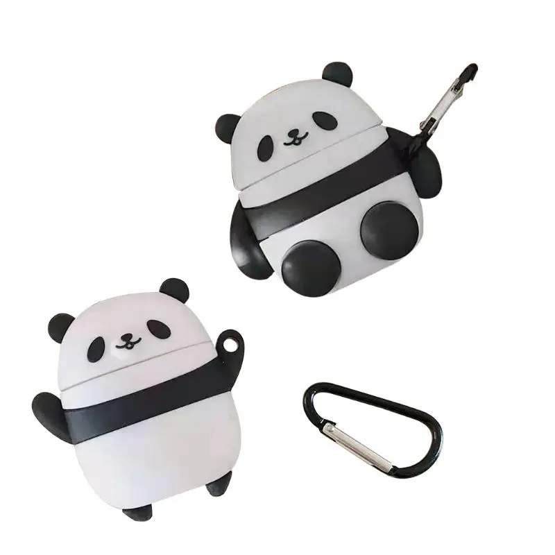 Small Cute Panda Pattern Soft Silicone Protective Case Skin Protector with Carabiner for Airpods 1/2 Charging Box Accessories
Small Cute Panda Pattern Soft Silicone Protective Case Skin Protector with Carabiner for Airpods 1/2 Charging Box Accessories