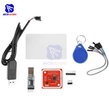 diymore PL2303HX Download Cable PL2303 USB to TTL Module PN532 NFC RFID User Kit Full Encryption Copy Reader Writer Mode IC Card
diymore PL2303HX Download Cable PL2303 USB to TTL Module PN532 NFC RFID User Kit Full Encryption Copy Reader Writer Mode IC Card