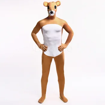 Adult/Children Men Halloween/Birthday Party Sweet Cartoon Bear Cosplay Costumes Lycra Zentai Anime Animal Costume Full Body Suit
Adult/Children Men Halloween/Birthday Party Sweet Cartoon Bear Cosplay Costumes Lycra Zentai Anime Animal Costume Full Body Suit