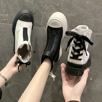 COOTELILI Women Ankle Boots 2020 New Fashion Shoes Round Toe 4cm Heel Zip And Lace Up Shoes For Woman Black Basic Size 35-40
COOTELILI Women Ankle Boots 2020 New Fashion Shoes Round Toe 4cm Heel Zip And Lace Up Shoes For Woman Black Basic Size 35-40