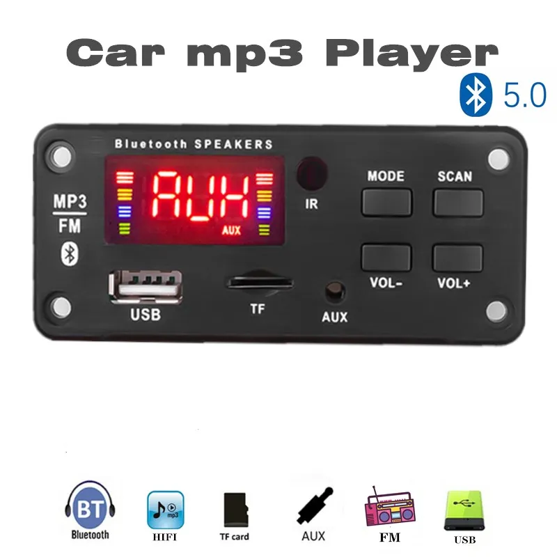 3.5mm AUX 12V Bluetooth 5.0 WAV Mp3 Player Decoding Board FM Radio Module Wireless audio Receiver 3.5mm TF Card for Toyota
3.5mm AUX 12V Bluetooth 5.0 WAV Mp3 Player Decoding Board FM Radio Module Wireless audio Receiver 3.5mm TF Card for Toyota