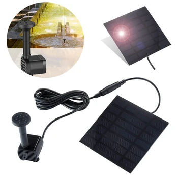 1pc Fountain Practical 6V 0.8W 150L/H Solar Power Water Pump Fountain Submersible Pump for Pool Garden Plants (Black)
1pc Fountain Practical 6V 0.8W 150L/H Solar Power Water Pump Fountain Submersible Pump for Pool Garden Plants (Black)